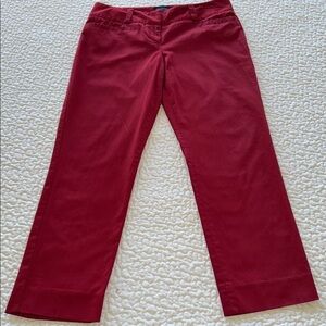 The Limited Drew Fit Red Trousers Tailored Timeless Classic Sz 6